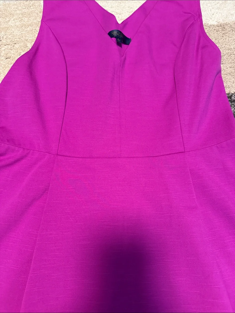 RACHEL Rachel Roy Anise fit and flare dress, plum passion purple, size L EUC!